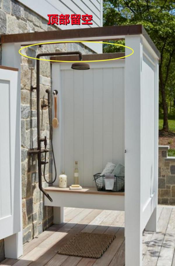如果我有個院子，也想試試把淋浴房挪到戶外，夏天回家方便沖澡