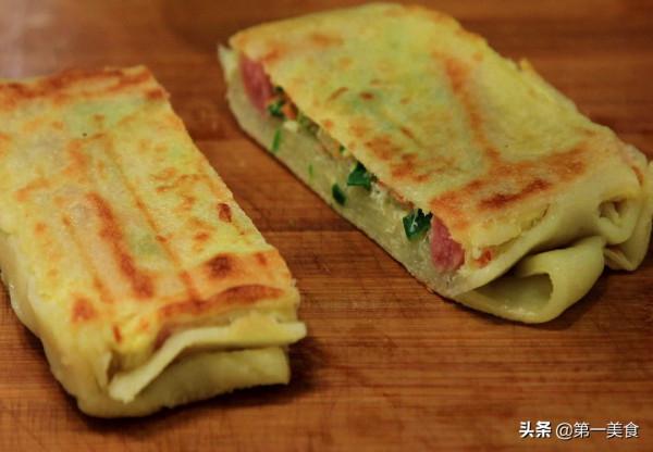 廚師長分享灌餅的新做法，沒有任何技巧難度，比街邊賣的還好吃