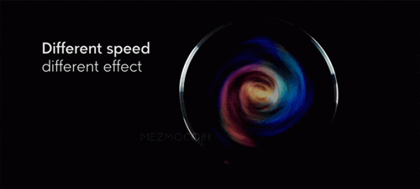 旋轉硬幣，星圖陀螺般展現