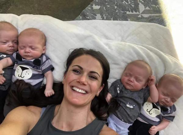 全球僅72例！女子誕下同卵四胞胎，絕了，打麻將永遠不缺人了