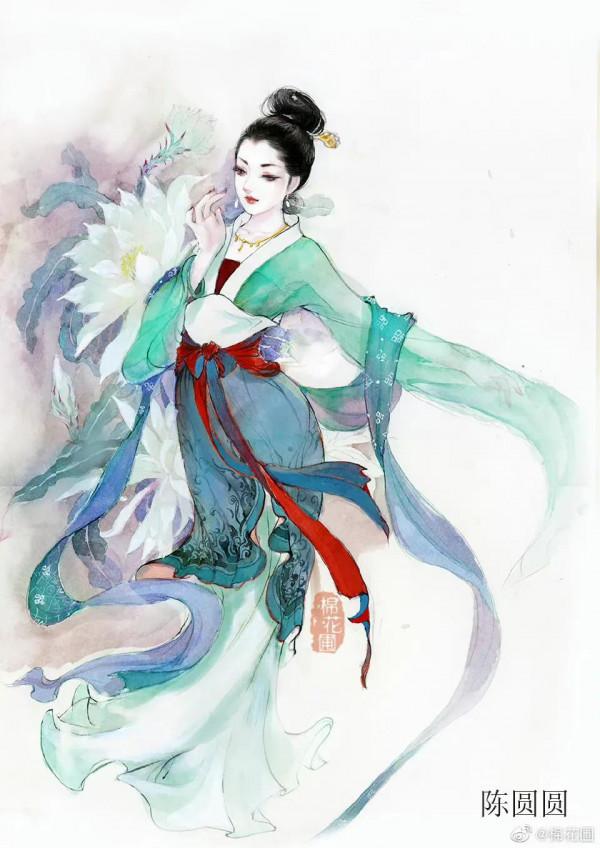 秦淮八豔漫畫像 秦淮八豔漫畫像