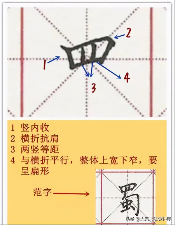 硬筆書法66種偏旁結構細講