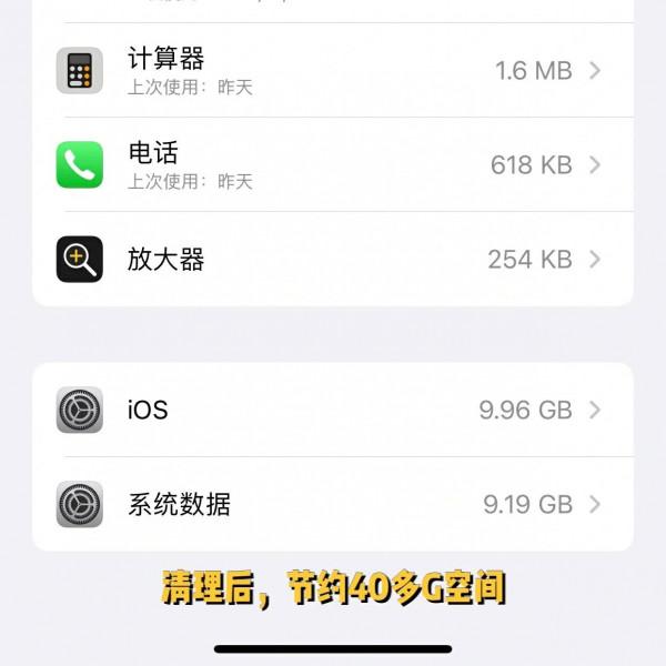 iPhone系統資料清理方法？