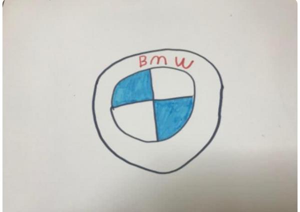 幼兒園作業畫自家車標,4歲孩子的作品,讓老師感到愧疚 幼兒園作業畫自家車標,4歲孩子的作品,讓老師感到愧疚
