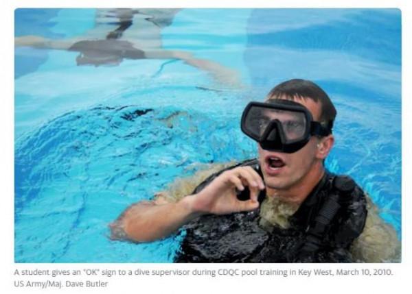 故意將呼吸管纏住?美特種部隊2名學員潛水培訓時死亡嚇壞新人 故意將呼吸管纏住?美特種部隊2名學員潛水培訓時死亡嚇壞新人