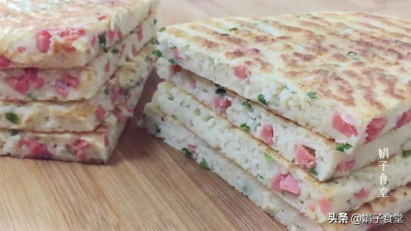 發麵餅怎麼做簡單好吃？試試這樣做，攪一攪就上鍋，蓬鬆暄軟