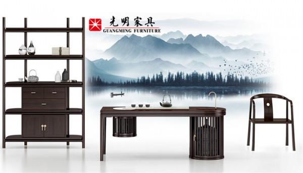 紅斑馬木打造的新中式實木傢俱美到極致