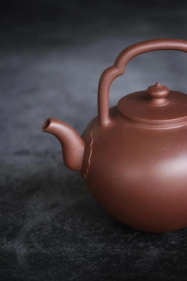 「汲月提樑」 原礦紫泥