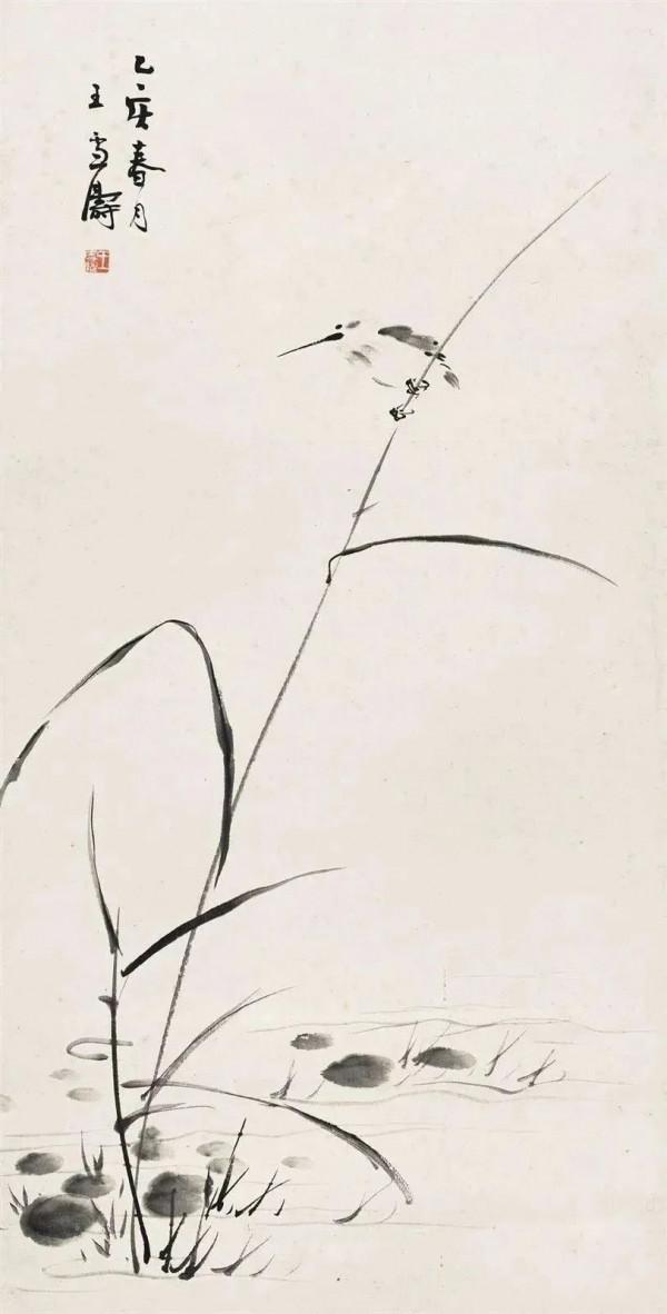 他是齊白石的弟子，卻專注於小寫意花鳥