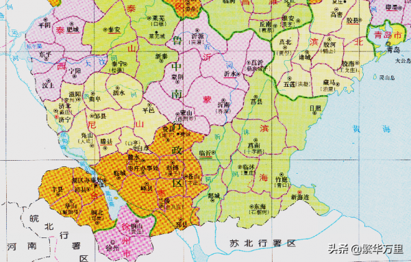 江蘇省的地域調整，13個地級市之一，徐州市為何有10個區縣？