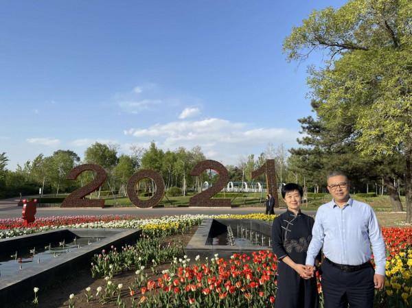 我和妻攜手走進珍珠婚禮