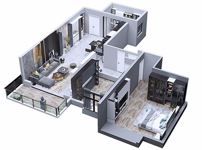 派格系列兩居室 （80到90平）