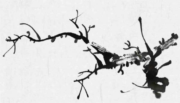 梅花的墨骨畫法,這下全齊了 梅花的墨骨畫法,這下全齊了