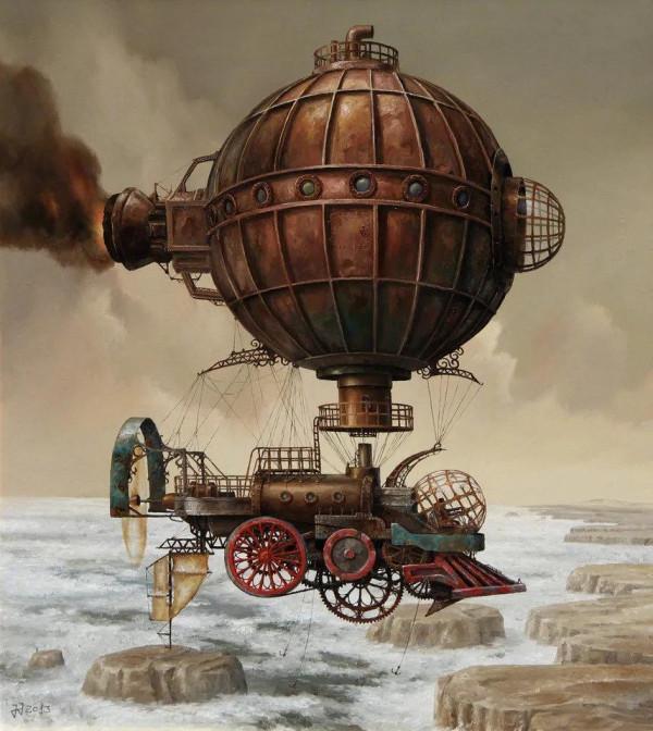 超現實主義畫家的繪畫作品欣賞，這個風格非常好