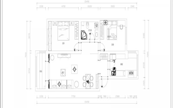 老房子翻新裝修，112㎡現代輕奢彰顯沉穩與浪漫