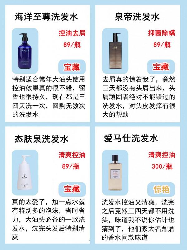 看看有沒有你在用的洗髮水