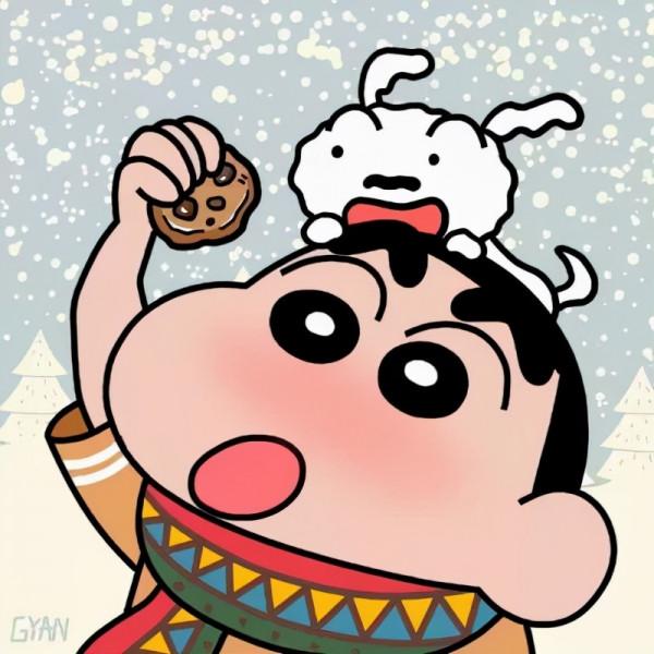 2021蠟筆小新聖誕主題頭像推薦