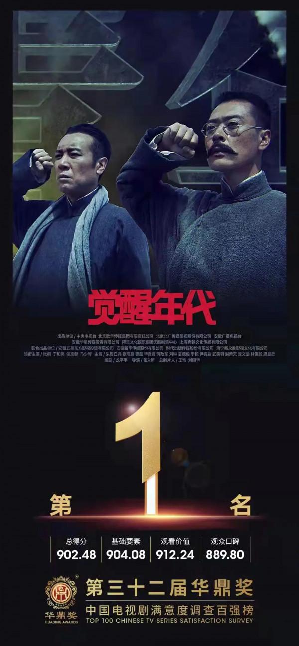 第32屆華鼎獎百強電視劇揭曉，《覺醒年代》第一《山海情》第二