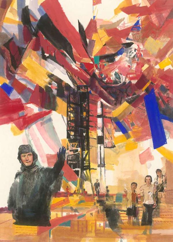 藝術家石齊為電影《我和我的父輩》跨界創作國畫作品亮相