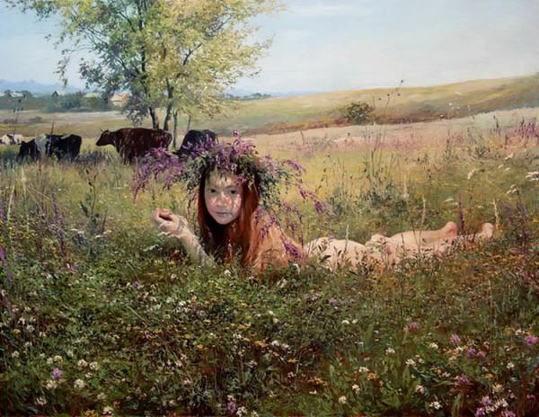 烏克蘭畫家克拉普赫的油畫，清新自然