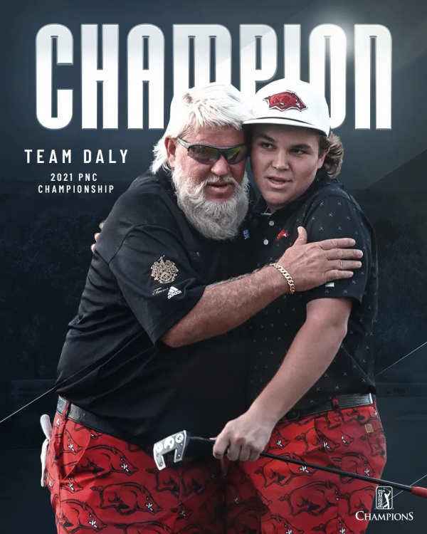 約翰·達利父子創紀錄贏PNC錦標賽！老虎父子榮獲亞軍