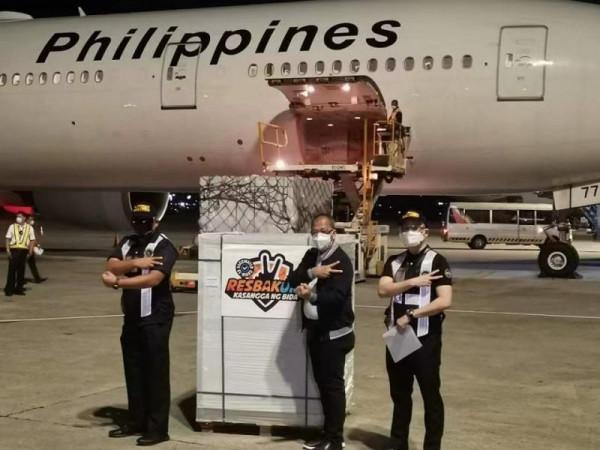 菲律賓政府採購的第二十五批中國科興新冠疫苗運抵馬尼拉