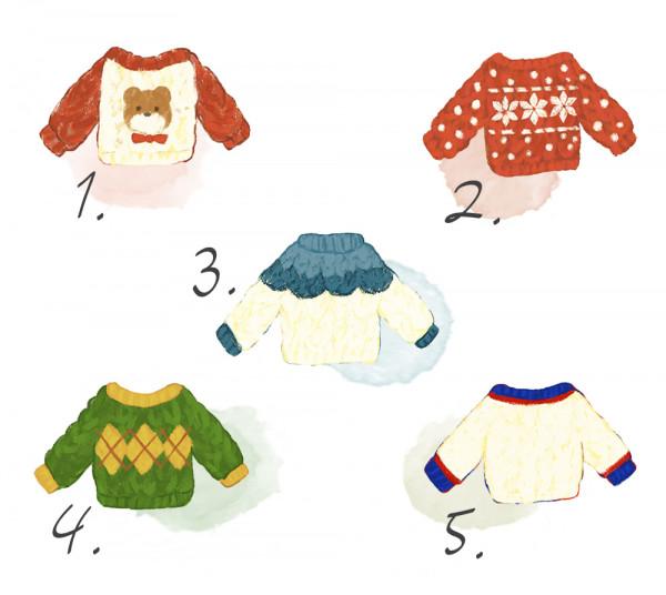 看圖測試:選一件毛衣,看看你比別人優秀的隱藏實力 看圖測試:選一件毛衣,看看你比別人優秀的隱藏實力