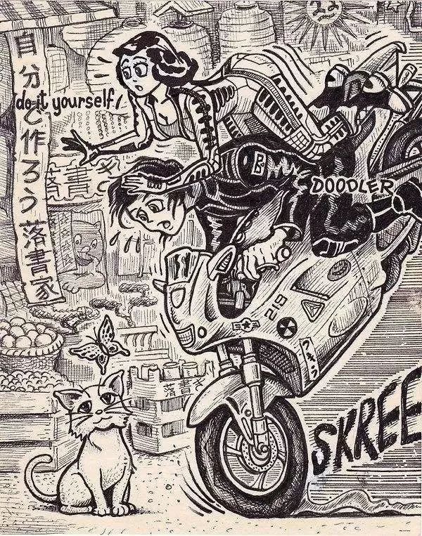 一張未畫完的美女畫像，在畫家的筆下變成了跌宕起伏漫畫故事