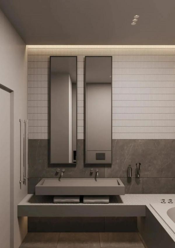 大理石衛生間設計，簡約輕奢