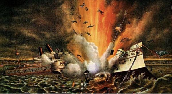 歷史上的今天 1898年2月15日 緬因號在古巴哈瓦那港爆炸
