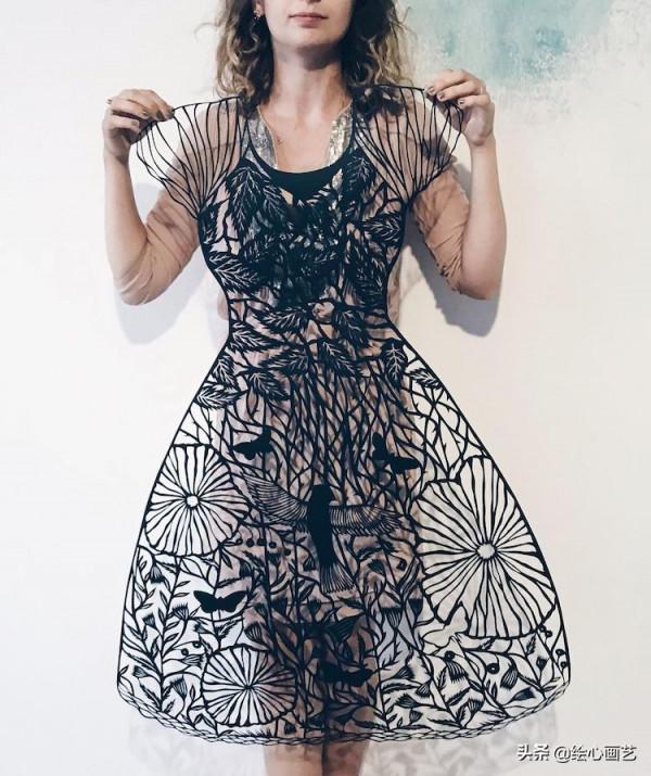 夢想中的連衣裙：紙藝藝術家將時尚插畫又提升到了一個新的高度啊
