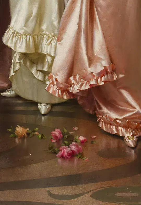 80張古典人物油畫（女孩），華麗與優雅美的結合