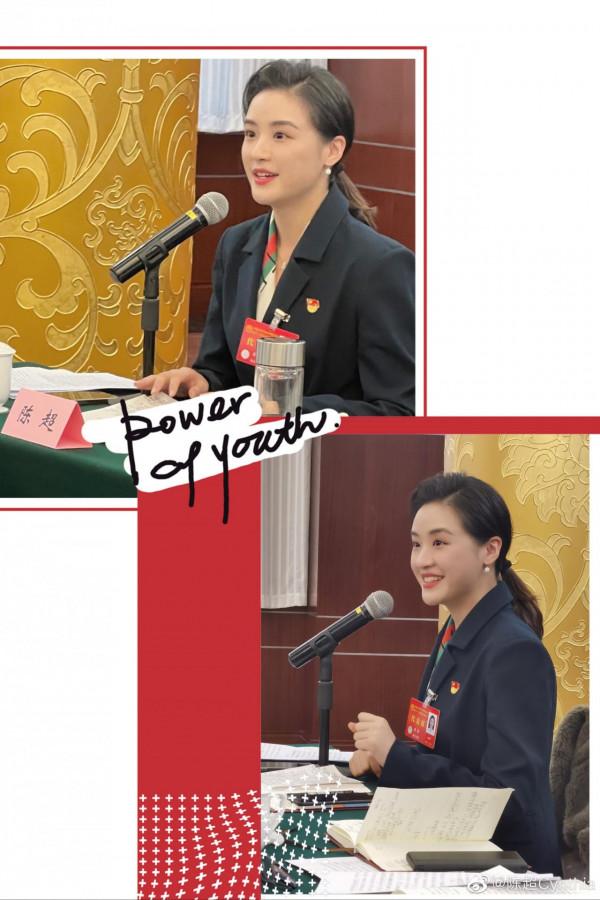 文代會明星拍合照，靳東侯鴻亮單獨同框，沈騰為露臉偷偷踮腳