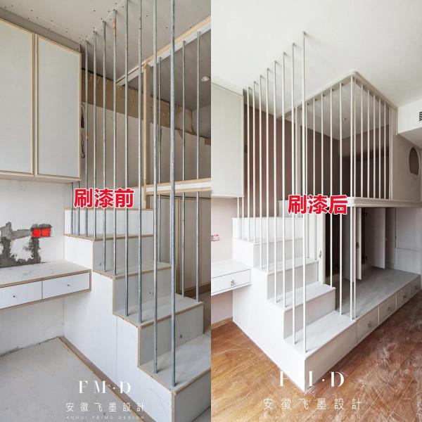 11㎡書櫃書桌一體化，上下雙層兒童床，樓梯鋼筋環繞好結實