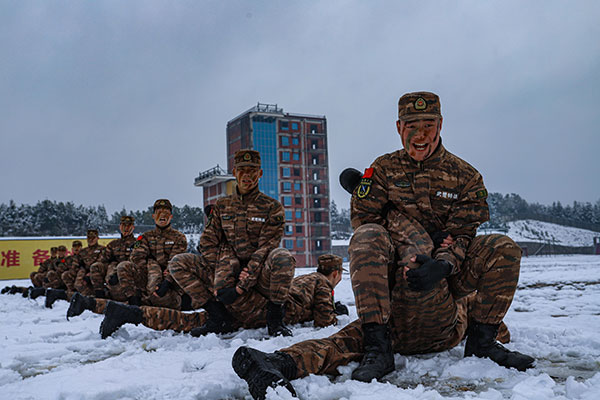 戰鼓催春｜虎氣盈盈！一組激燃雪中練兵圖帶你感受雪中軍營