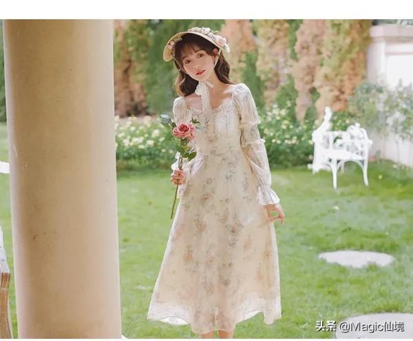 日常穿搭-刺繡公主連衣裙