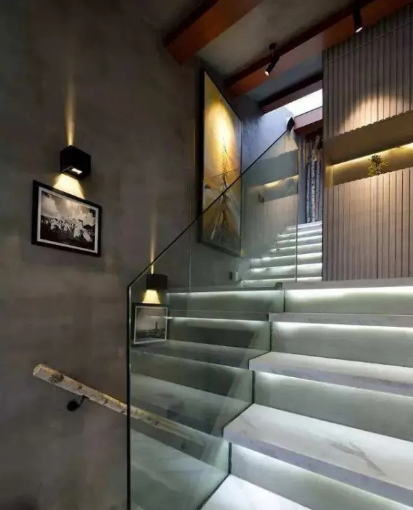 網紅石材樓梯燈帶常見做法及案例欣賞