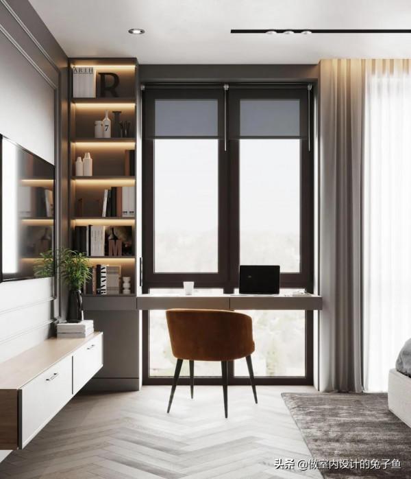 想在小臥室設定書桌、書櫃，又擔心放不下？這樣的設計“完美”