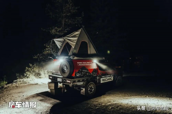 全新豐田皮卡露營車來了！配3.5L汽油機四驅強大，還邊走邊充電