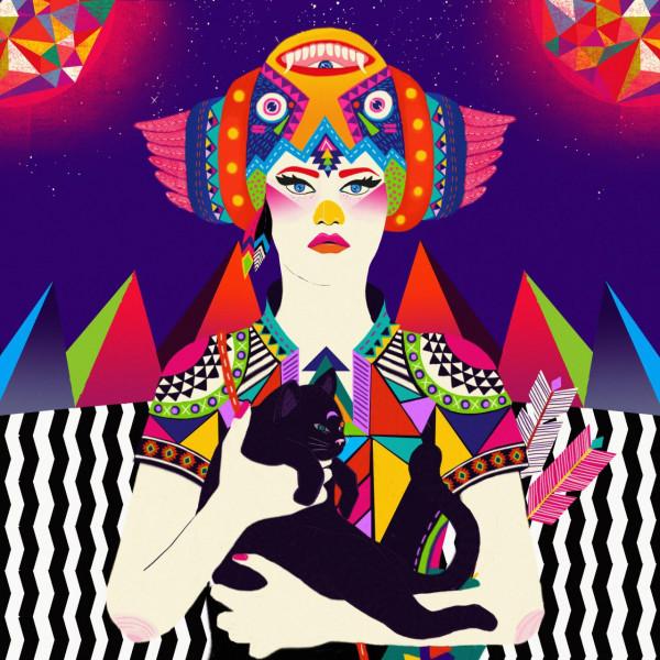 印度尼西亞的視覺藝術家和插畫家 Diela Maharanie 人物插畫設計作品