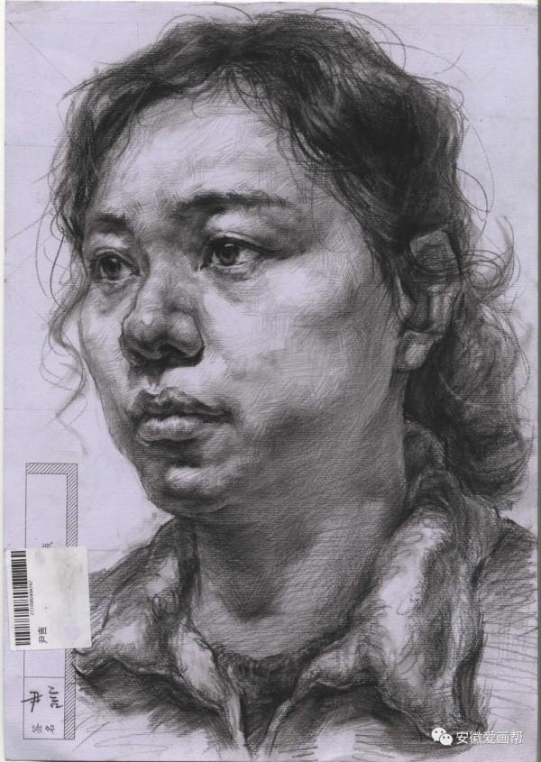 2022屆安徽省美術統考一模~素描高分卷