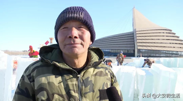 大型冰雕景觀落戶大安嫩江灣 大型冰雕景觀落戶大安嫩江灣