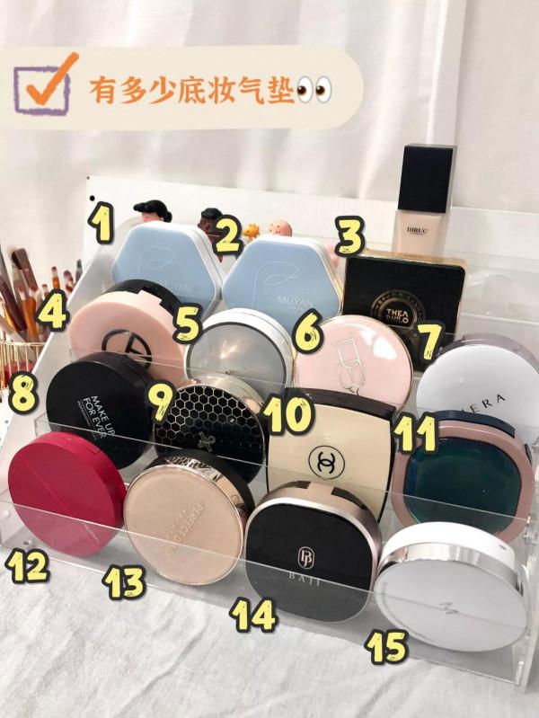 底妝女孩的一部分底妝氣墊！瞅瞅吧！本人就是混白皮