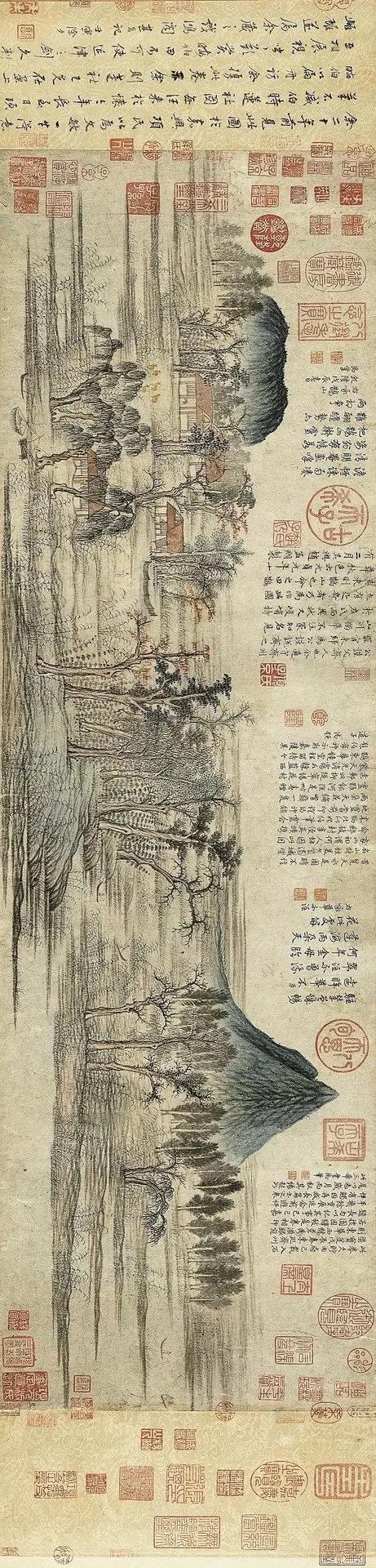 又一幅沒能逃過乾隆魔爪的名作-《鵲華秋色圖》 又一幅沒能逃過乾隆魔爪的名作-《鵲華秋色圖》