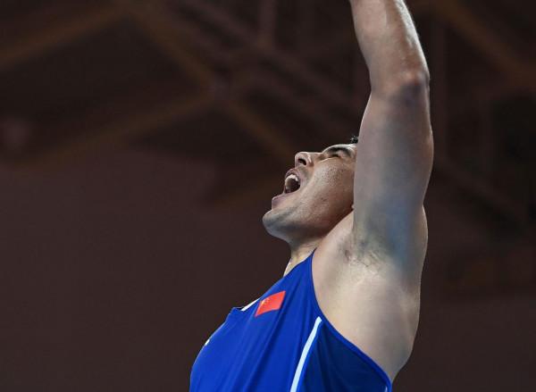 拳擊——男子91公斤以上級:艾合麥提·麥麥提奪冠 拳擊——男子91公斤以上級:艾合麥提·麥麥提奪冠