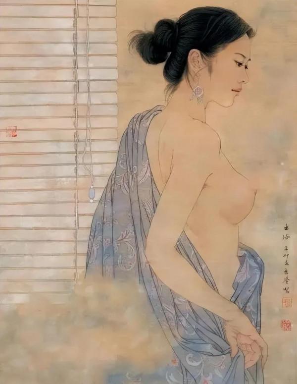 陳晶作品《滿園春色》扯掉傳統與現代藝術最後一層薄紗展現女性美