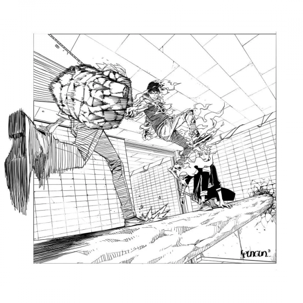 畫熱血漫畫的人設，真酷