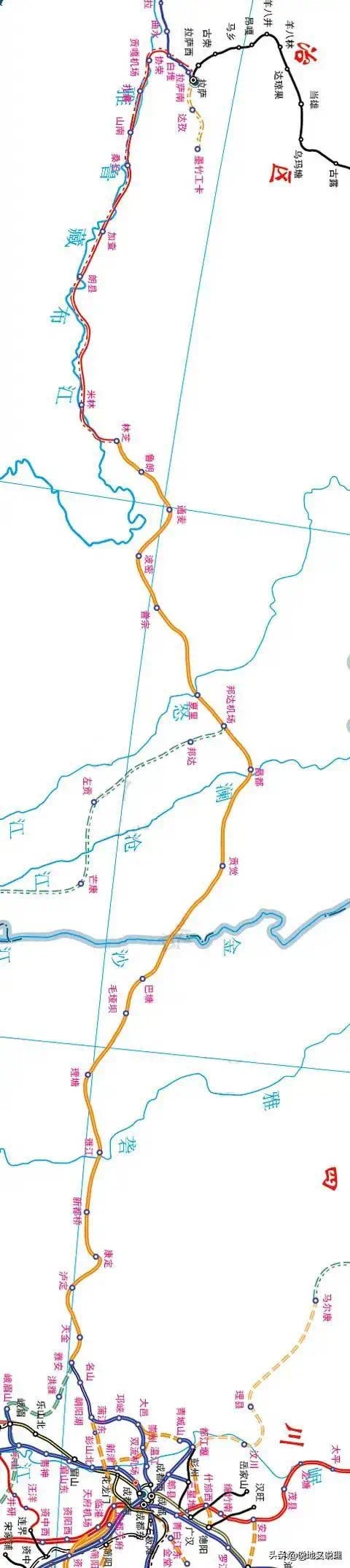 川藏鐵路：雅林段線路有兩條方案，為何卻選擇北線易滑坡方案？