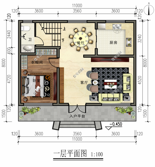 佔地只要96平，自建二層舒適小別墅，4室2廳經典格局超級贊