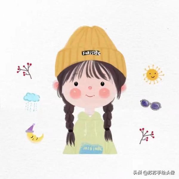 換個頭像吧，卡通動漫女生頭像，呆萌可愛 簡單有趣